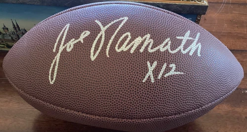 Joe Namath (HOF) New York Jets signed Wilson NFL Football - Gridiron Authentics