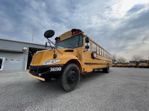 2012 International CE diesel powered yellow school bus with seat belts