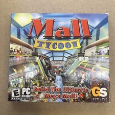 Mall Tycoon (PC, 2002)- COMPLETE w/ Box; Case; and Install Instructions Vintage