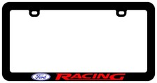 Ford Racing Assorted Black And Chrome Metal License Plate Frame