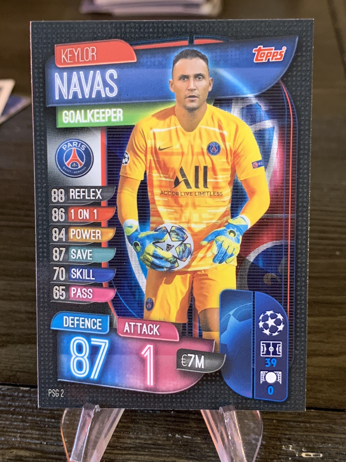 Flocage PSG Officiel 2019/2020 Navas, Pour Maillot Adulte, Neuf Sans Emballage