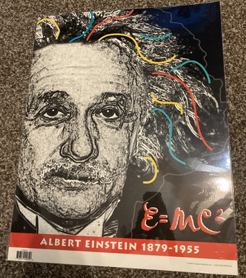   Albert Einstein E=mc² Classroom Poster   Albert Einstein 1879 1955 - VTG 1998
