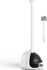 Toilet Plunger with Holder, Heavy Duty Plunger and Holder Combo for Bathroom Cle