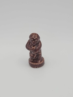 Wade Whimsies Red Rose Tea Brown Monkey Mini Ceramic Porclein Figures
