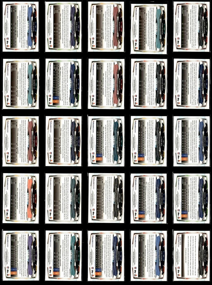 2014 Topps Chrome Football Refractor Card Lot of (62) Orange Green X-Fractors! - Image 4 of 4