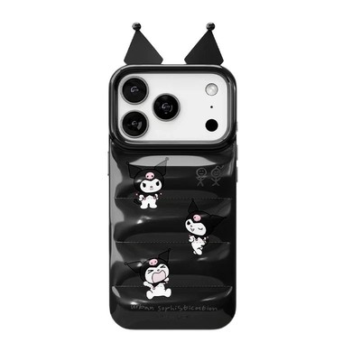 [Urban Sophistication] Sanrio The Puffer Case - Crying Kuromi  für iPhone16...