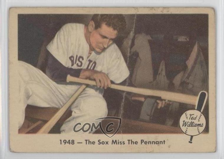 1959 Fleer Ted Williams Ted Williams 1948The Sox Miss the Pennant #35 HOF a4l