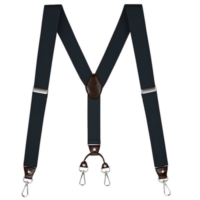 Buyless Fashion Suspenders Men - 48'' Elastic Adjustable Straps 1 1/4'' - Y Back
