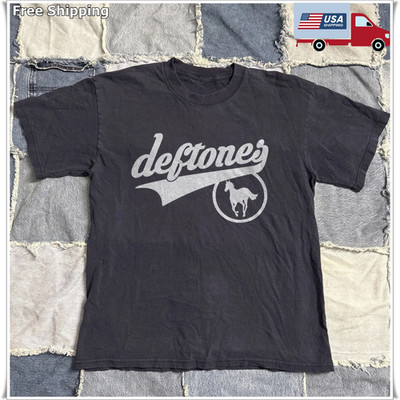 Rare Deftones White Pony Logo T-shirt, Unisex Black T-shirt, Size S-5XL