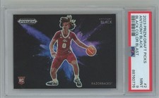 2023-24 Panini Prizm Draft Picks BLACK COLOR BLAST Anthony Black Rookie PSA 9 #2