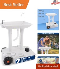 Self-Contained 30L Outdoor Sink with Wheels   Ultimate Convenience for Campsites
