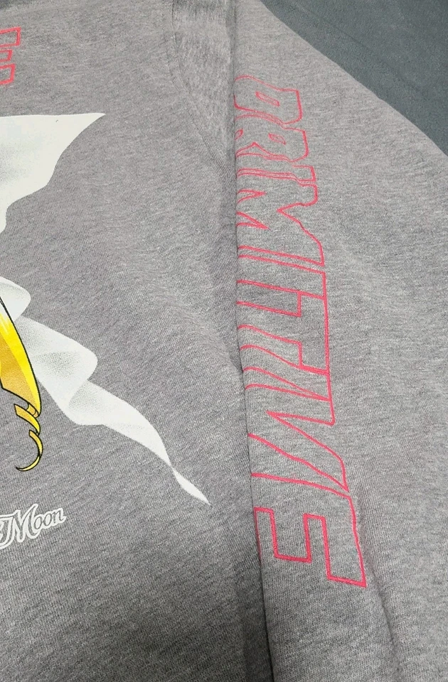 Primitive X Sailor Moon мужской серый толстовка с капюшоном размер большой новый без ЯРЛЫКОВ - Изображение 4 из 4