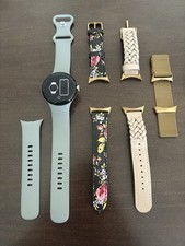 Google Pixel Watch 41mm - Silver with Light Gray Silicone Band - GPS Heart Rate