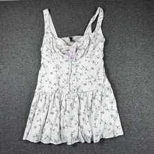 NWT Wild Fable Women's Sleeveless Tiered Blue Floral Fit & Flare Dress SIZE XXL