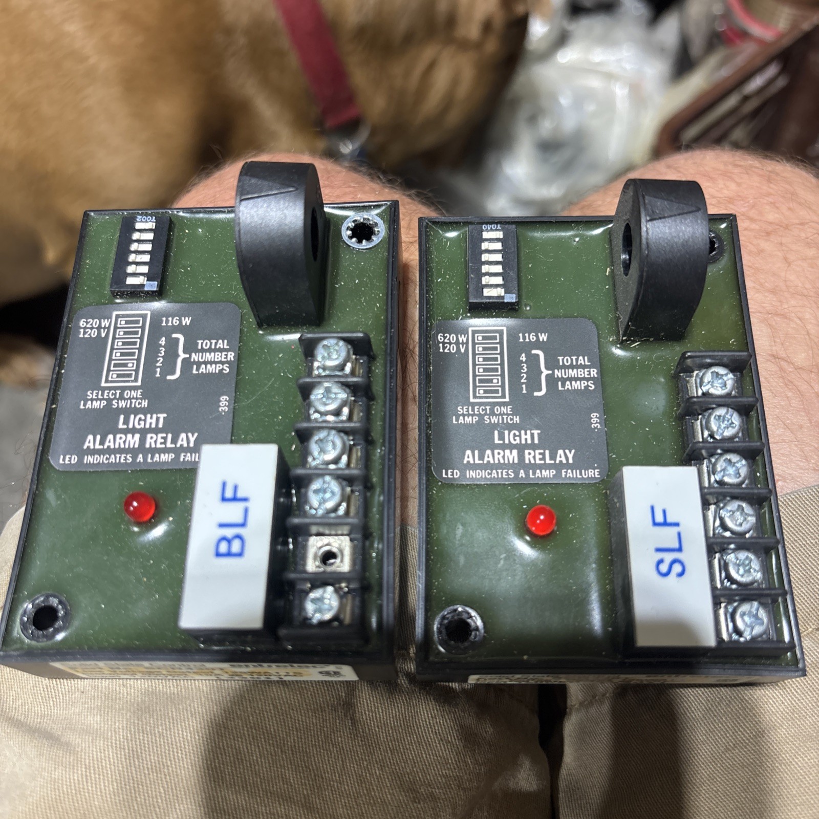 2 Entrelec Universal Lamp Alarm Relay Beacon Obstruction Light 120VAC SCR430T