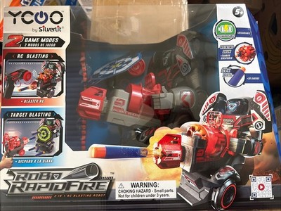 ROBO RAPIDFIRE Silverlit 2-in-1 Remote Control Blasting Robot