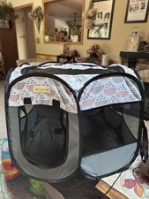 TASDISE Portable Pet Playpen Foldable Tent Kennel Crate Medium 25x25x19 Dog Cat