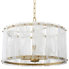 Quorum International 8575-4 Prestige 4 Light 21"W Pendant - Brass