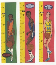1969 Topps Basketball Rulers Starter Set Jerry West Oscar Robertson Earl Monroe