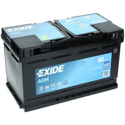 Exide EK800 AGM 12V 80Ah 800 A EN Autobatterie  Start Stopp NEU