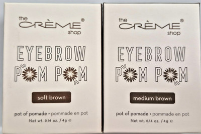 B1G1 AT 20% OFF The Creme Shop Eyebrow Pom Pom Soft/Medium Brown Pomade, 0.14 oz