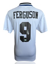 DUNCAN FERGUSON SIGNED EVERTON FC 1995 AWAY SHIRT (ACG CERT AG19035)