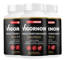 Vigor Now - Male Virility - 3 Bottles - 180 Capsules