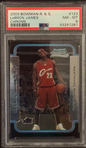 2003 Lebron James #123 Bowman Chrome R&S Rookie & Stars RC PSA 8 NM-MT