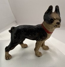 Hubley Cast Iron Boston Terrier Dog 3 Paperweight