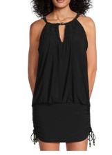 Traje de baño Magicsuit se convierte en vestido de baño negro, con cuentas y talla US 14