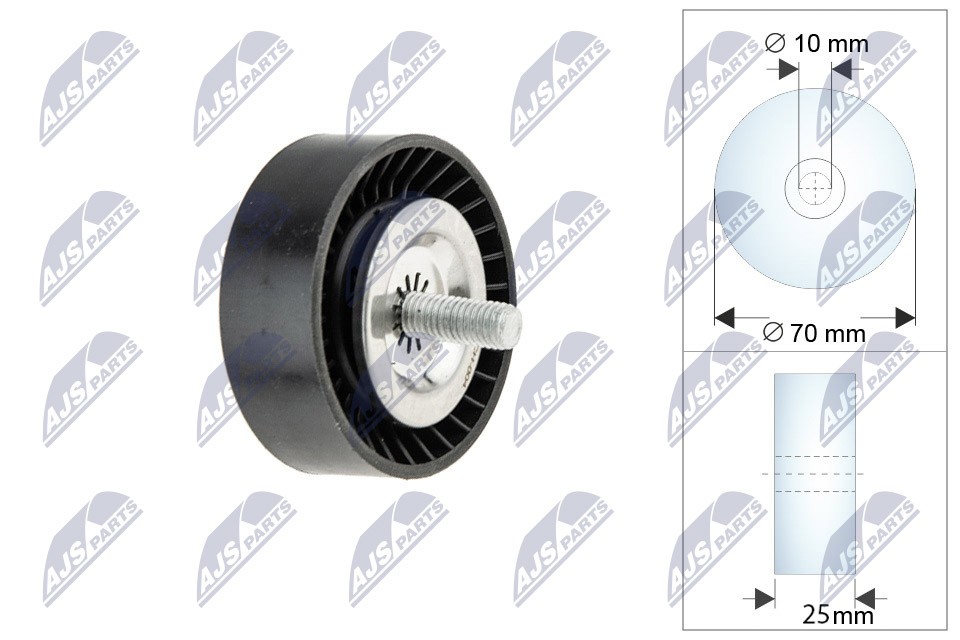 Pulley Idler V-Belt For Dodge Caliber 07- Jeep Compass 07- - Image 8