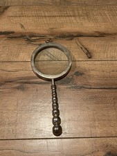 Vintage Magnifying Glass  Hand Held Magnifier Silver Colored