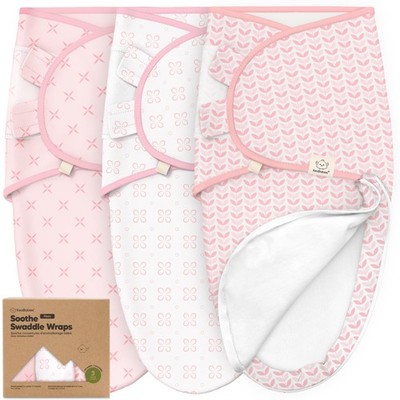 Baby Swaddle Sleep Sacks with Zipper - 3-Pack Swaddles for Newborns 3-6 Months, 