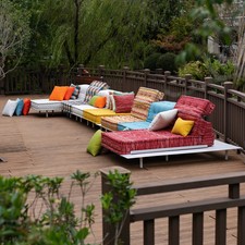 Mah Jong Outdoor Daybed Sofa Couch handmade Custom Modular Sectional Full Set