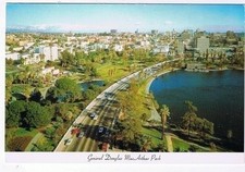 California Postcard Los Angeles General Douglas MacArthur Park