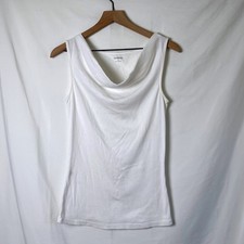 Express Womens Cowl Neck Tank Top White Size ...
