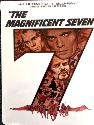 THE MAGNIFICENT SEVEN-1960 (Limited 4K Ultra-Blu-Ray Steelbook) W/ Features NEW