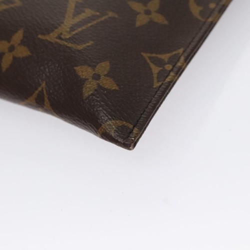 Louis Vuitton Brown Canvas Clutch Bag Authentic - Bild 7 von 20
