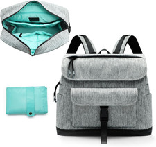 Diaper Bag Backpack, Leather Mini Diaper Bags, Baby Bag with Changing Pad, 4 Ins