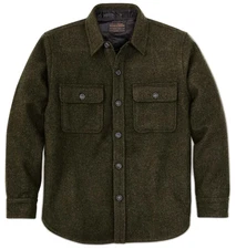 Filson CPO Wool Jac Shirt 24oz Heavy Wool Overshirt Forest Green XS Workwear