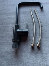 1810 Cascata Square black kitchen tap (ex display)