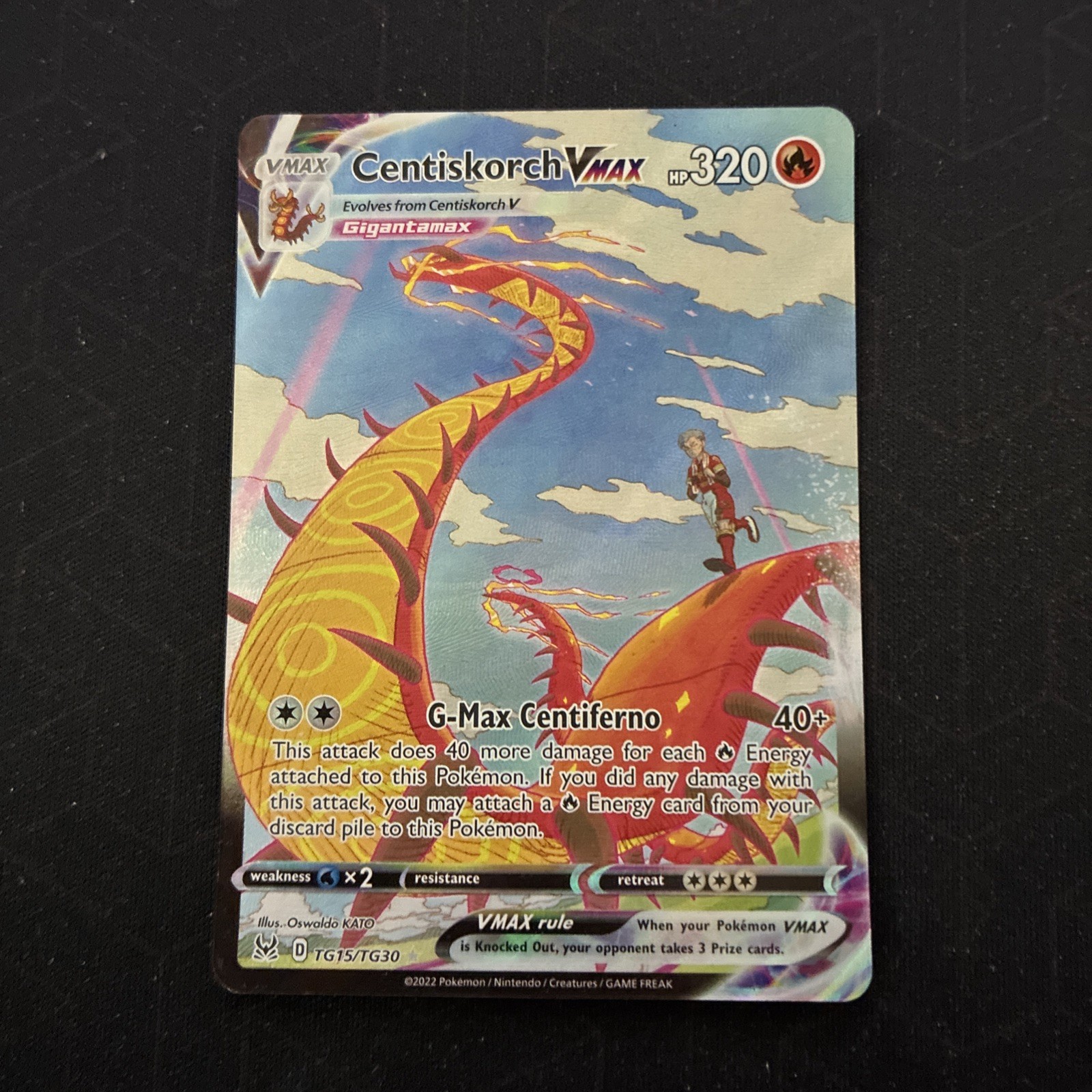 The Pokémon Company Centiskorch VMAX TG15/TG30 Lost Origin TG Holo Ultra Rare