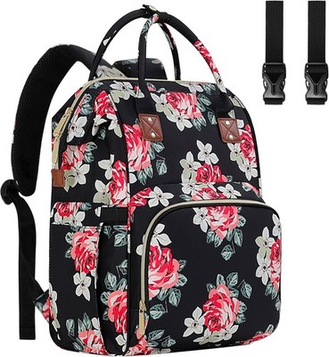 Diaper Bag Backpack Multi-Function Baby Bag With Large Capacity and Insulated...