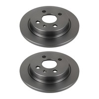 2 Bremsscheiben Hinterachse Voll Ø 64 Mm 10 Mm Valeo FüR U.A. Mini