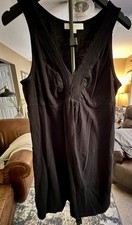 The Loft Sleeveless Cotton Sundress Black Size Large