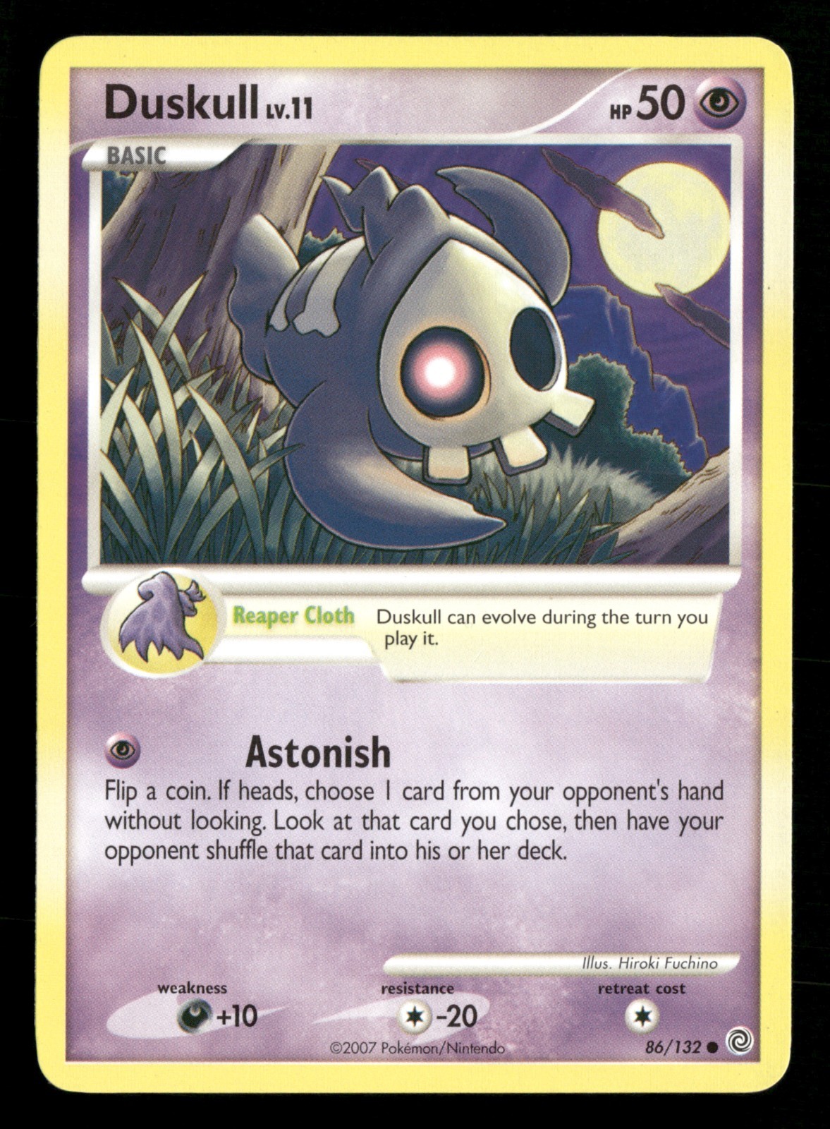 Duskull - 86/132 - Common - Secret Wonders - Pokemon Card - LP