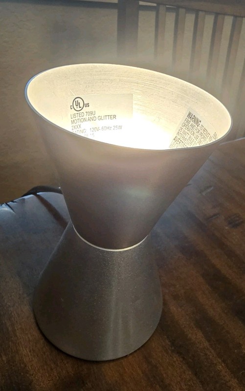 Lava Lamp Motion & Glitter E65440 Silver 25 Watt Model 2xxx Base Only New Bulb