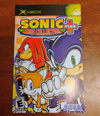 Sonic Mega Collection Plus (Microsoft Xbox, 2004) Manual Only