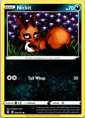 Nickit - 104/203 Evolving Skies - Pokemon