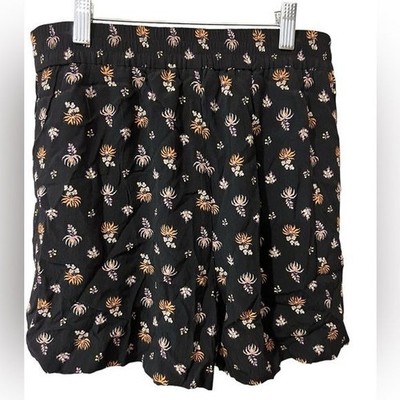 Aritza Wilfred Shorts Size Medium Patterned Pull On Elastic Waist with Belt
